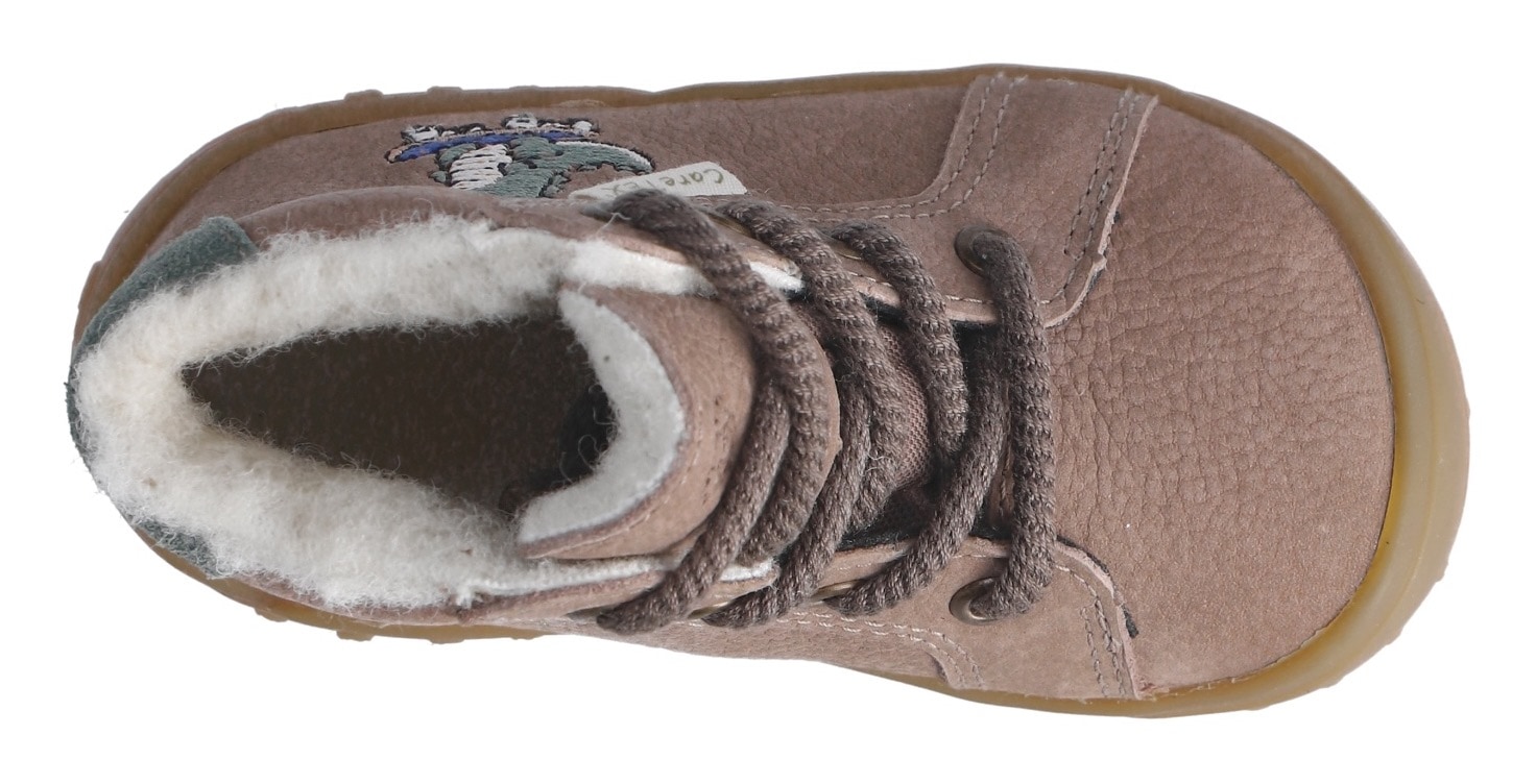 PEPINO by RICOSTA Lauflernschuh »Dusty WMS: weit«  Babystiefel, Winterschuh, Schnürstiefel mit wärmender Schurwolle