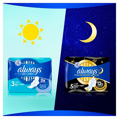 (1 Pack à 7 Stk.) Gr.3 Ultra Day & Night Damen Binde mit Flügeln