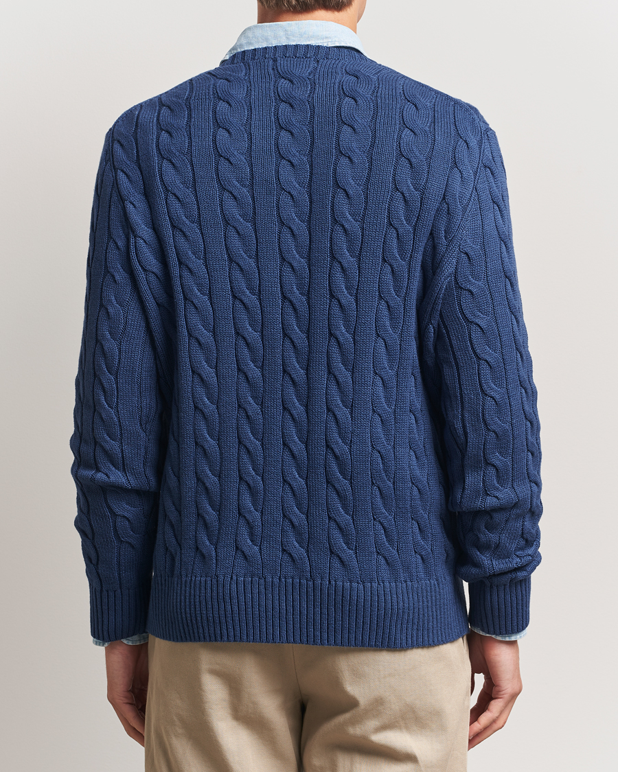 Polo Ralph Lauren Cotton Cable Pullover Light Navy