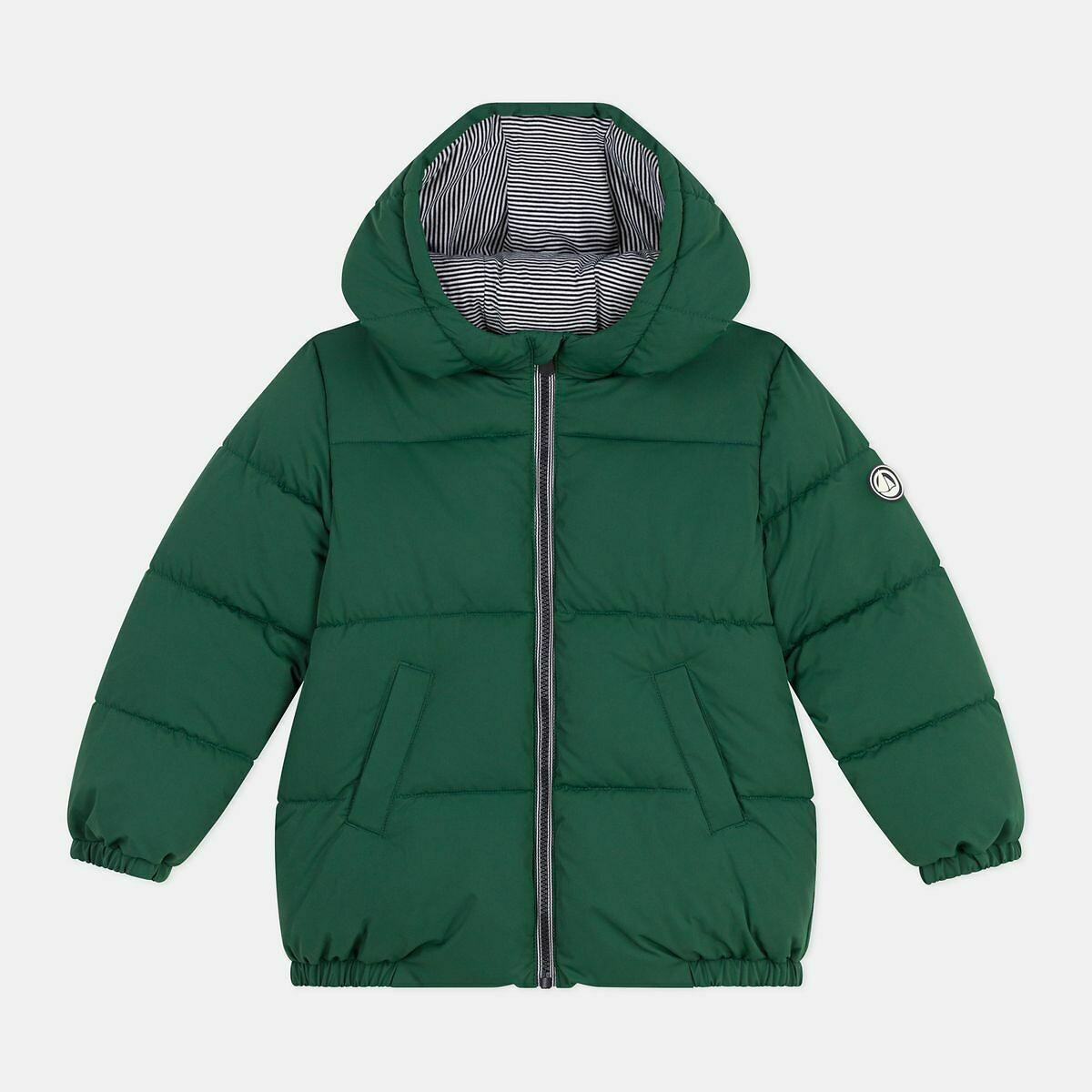 PETIT BATEAU<br>Jaqueta de penas com capuz