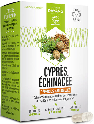 Dayang Cyprès Echinacée 30 Gélules