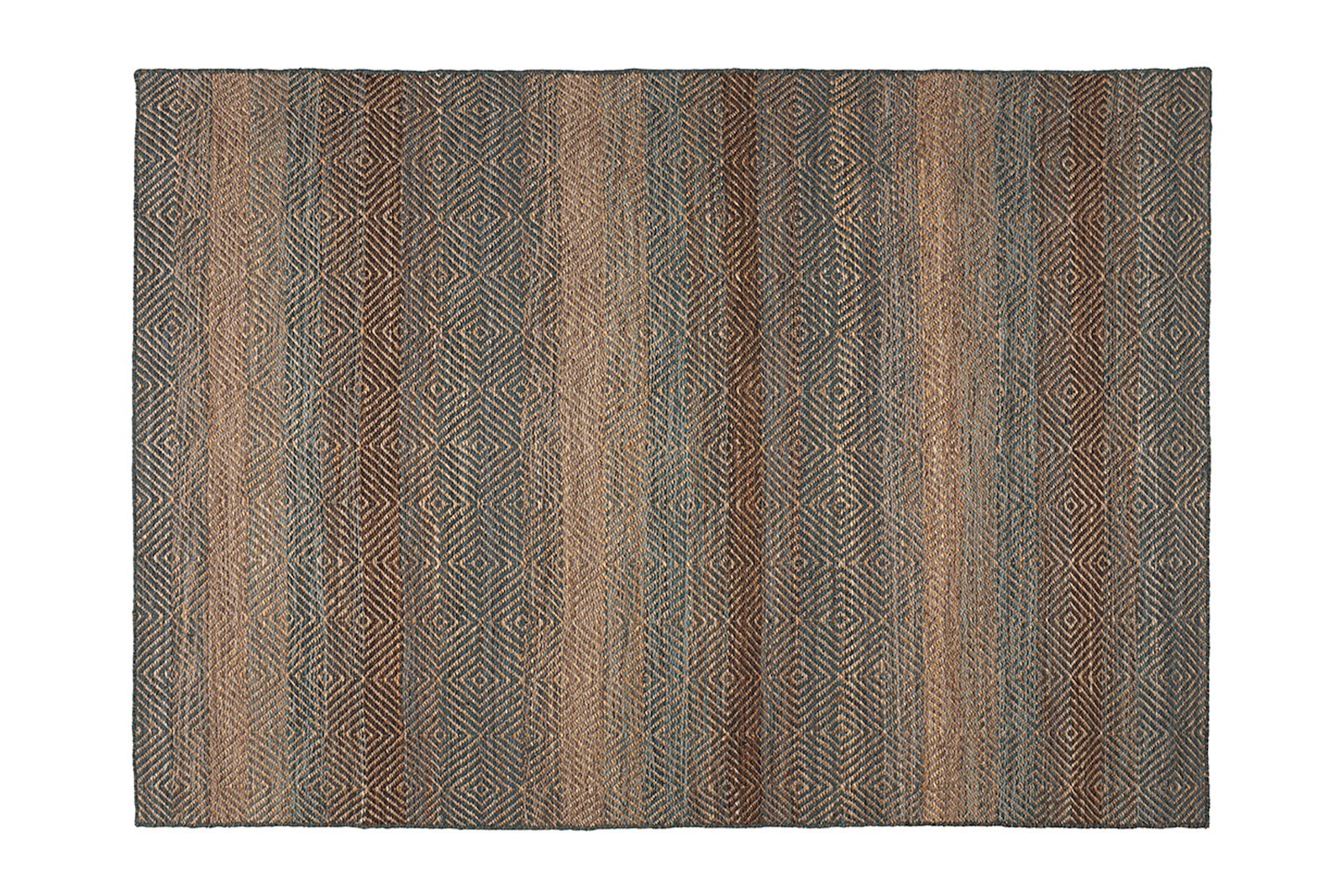 Mathilde løper 80x150 cm. Tealfarget ull/jute