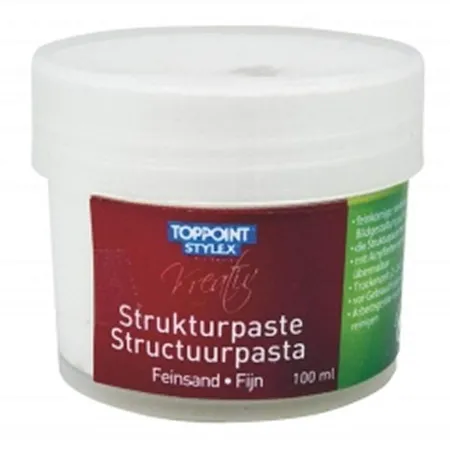Stylex Strukturpaste, Feinsand für Acrylfarbe 100 ml, 3 Stück