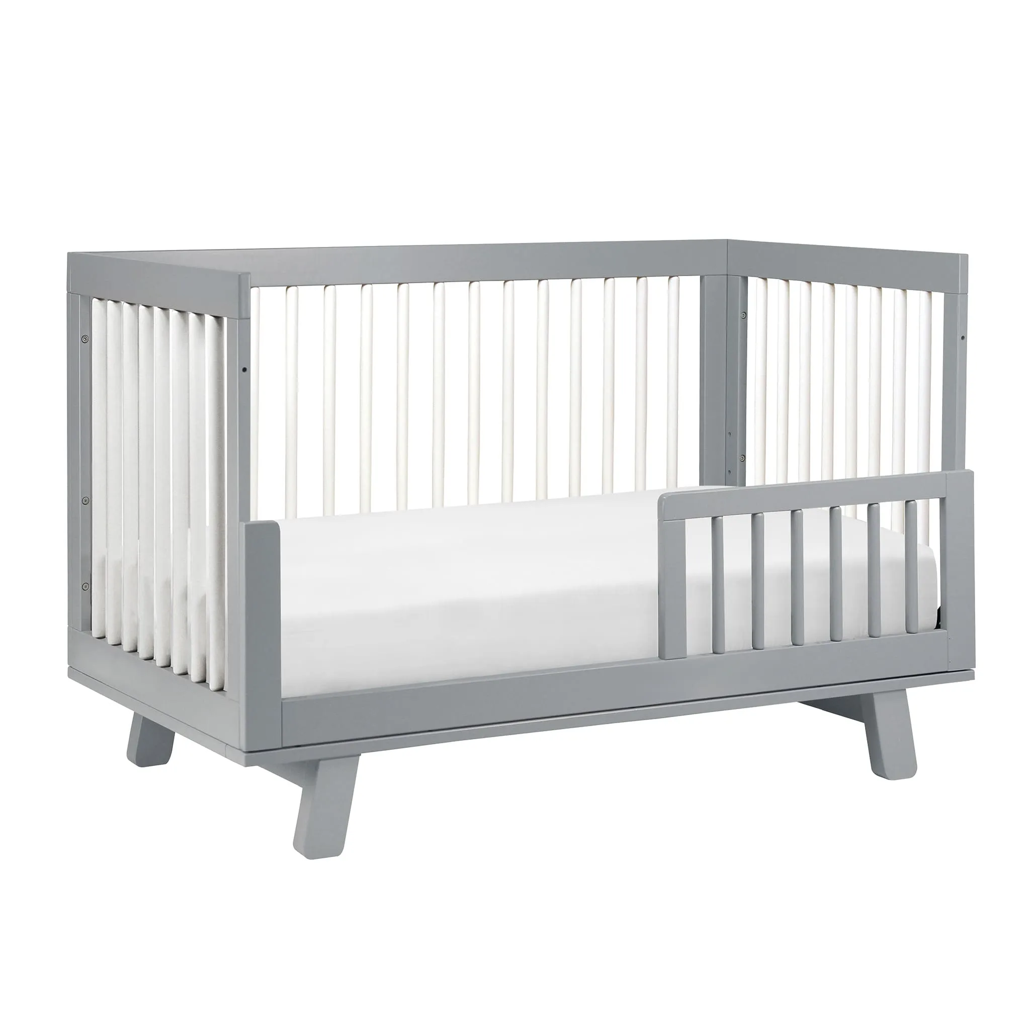 Babyletto Couchette Convertible 3 en 1 Hudson - Gris  Blanc