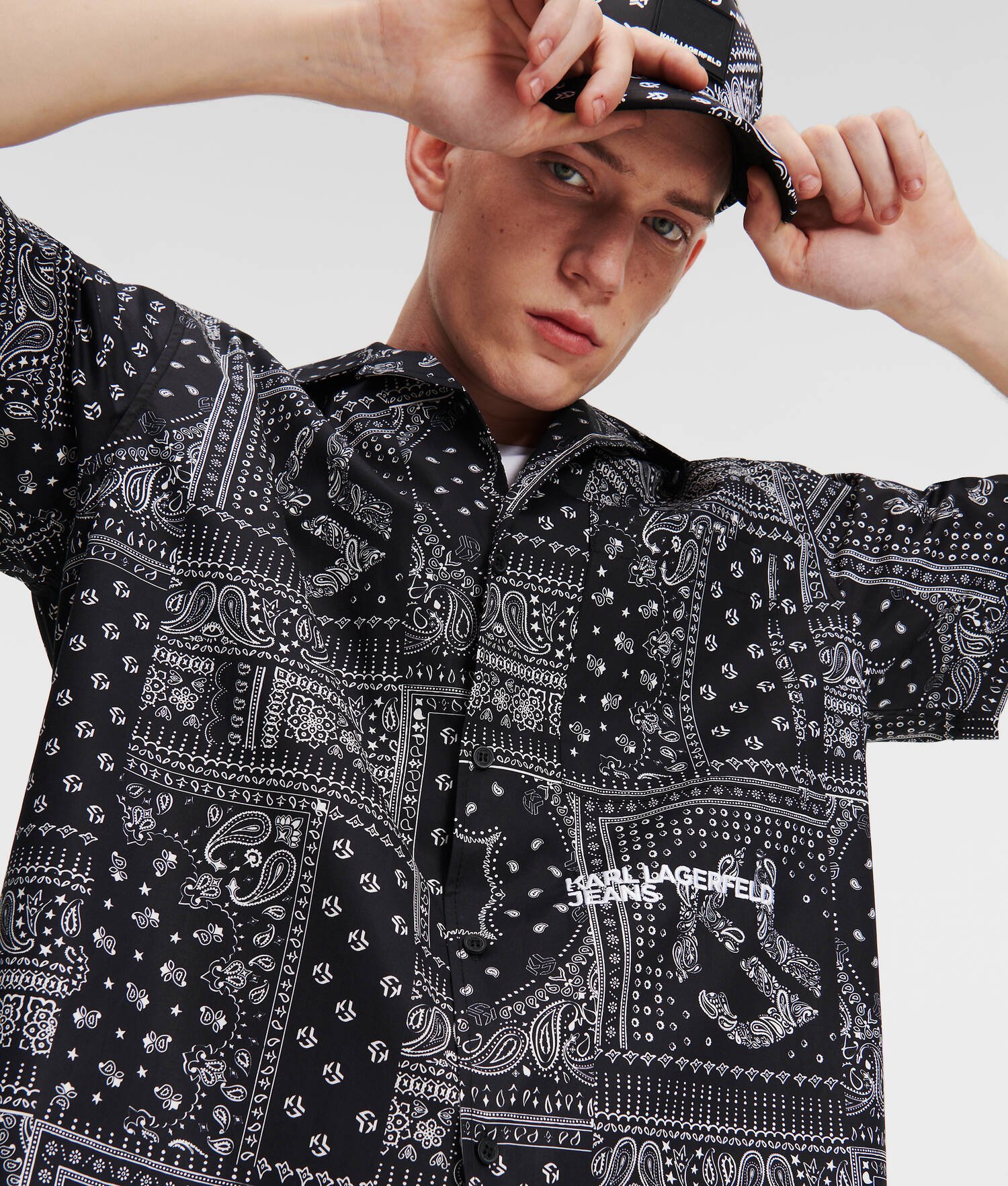 CHEMISE À MANCHES COURTES KLJ BANDANA