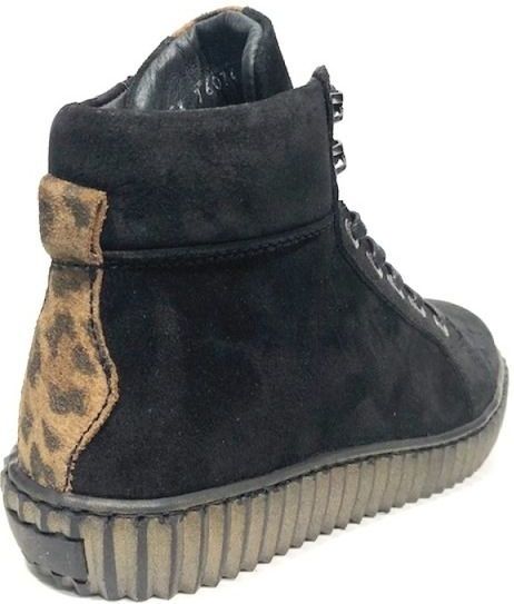Piedro - 1127607470 - Veterboots - Zwart - Leer