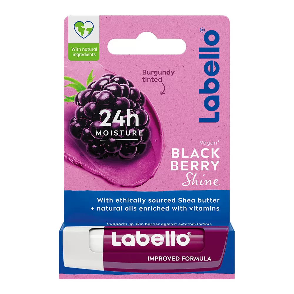 Labello Blackberry Shine Lip Balm - 5,5 ml.
