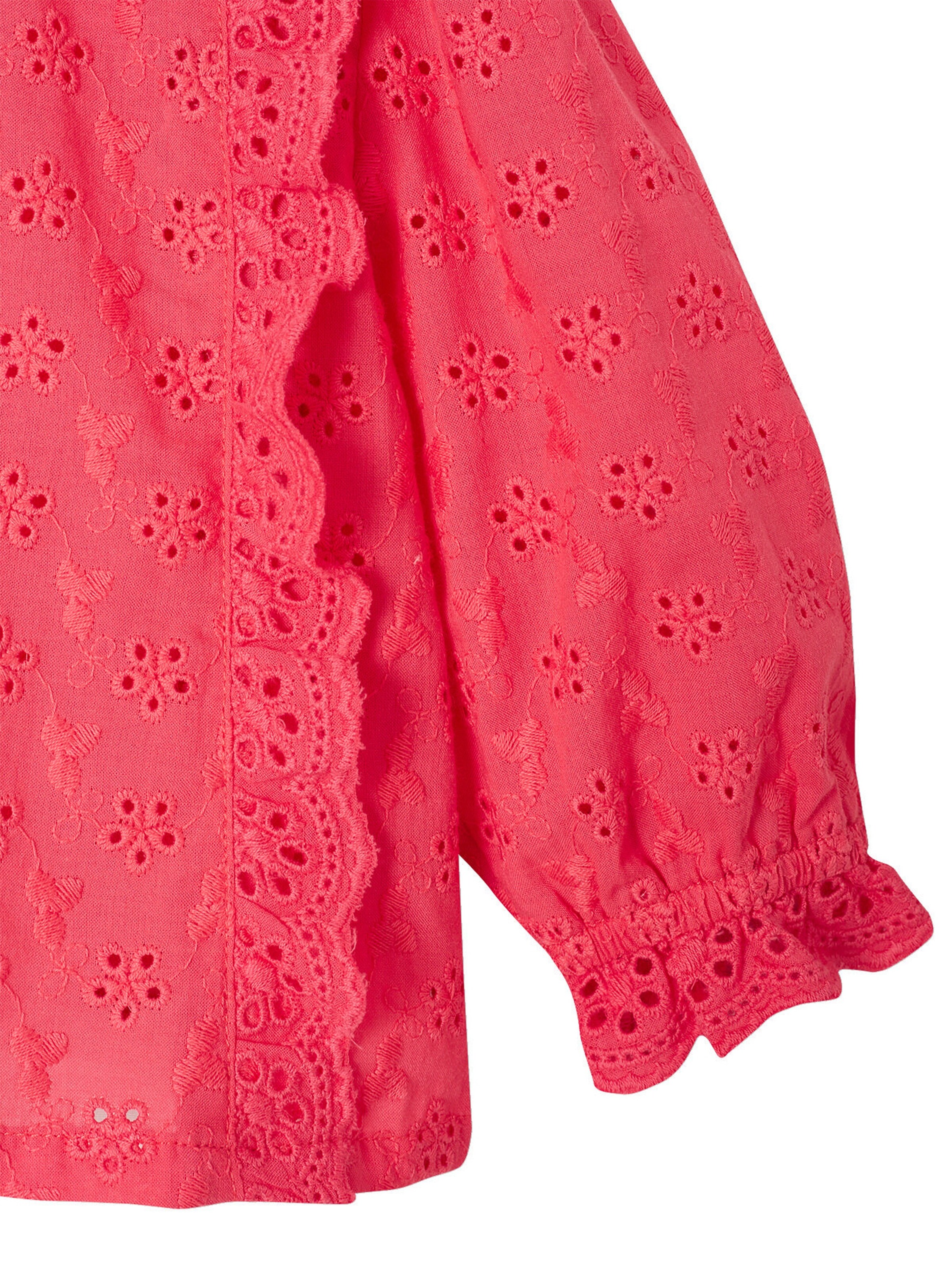 Vertbaudet Mädchen Baby Volantbluse bonbon rosa