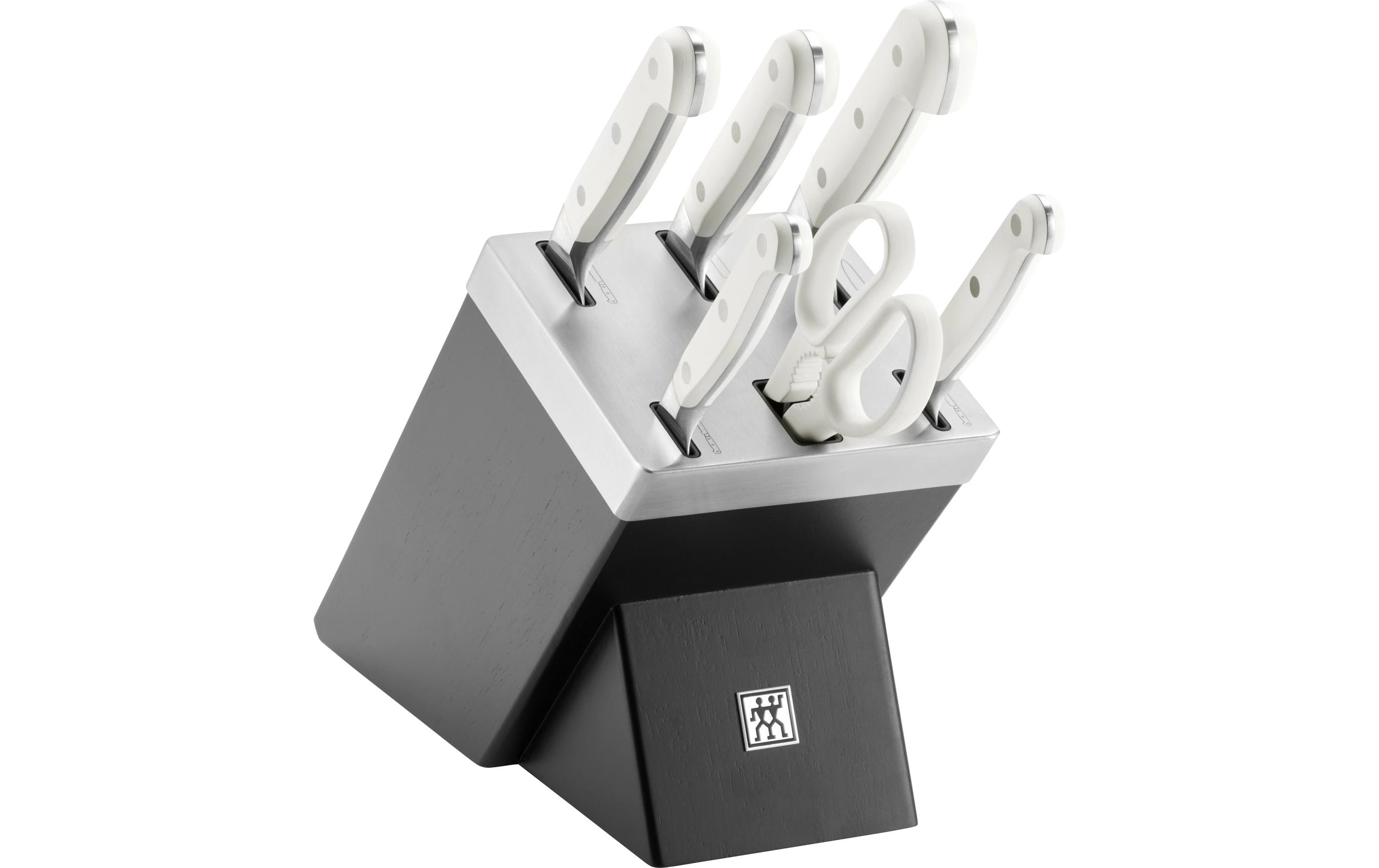 Messerblock-Set mit Messer Pro le blanc Schwarz, 7-teilig<br>Messerblockset