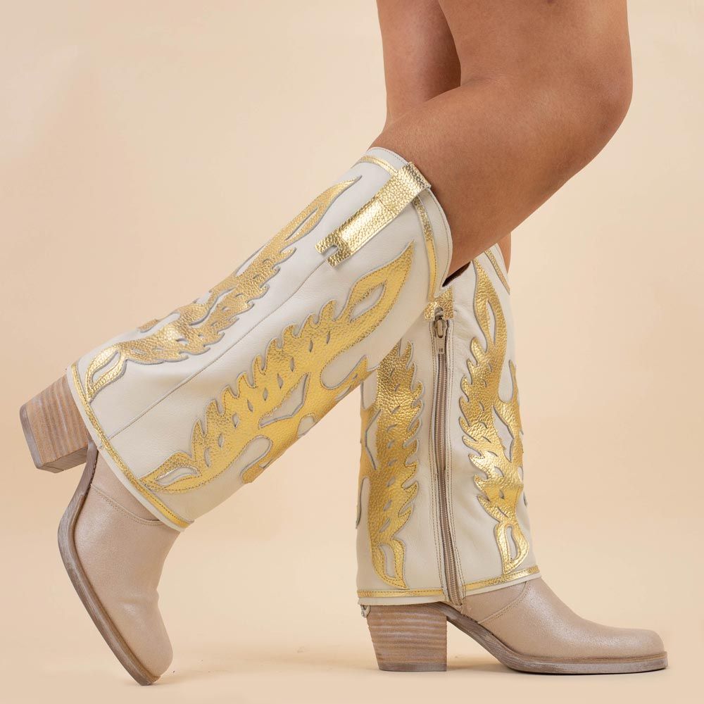 Nemonic 2381 boots champagne - beige