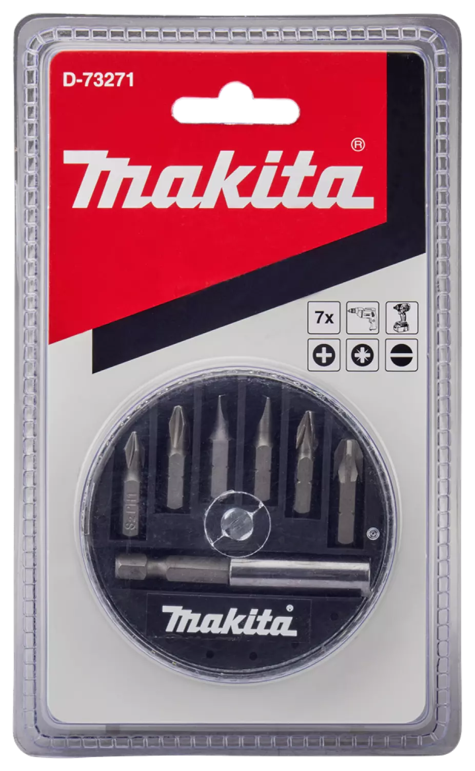 Makita D-73271 Schroefbitset - 7 delig