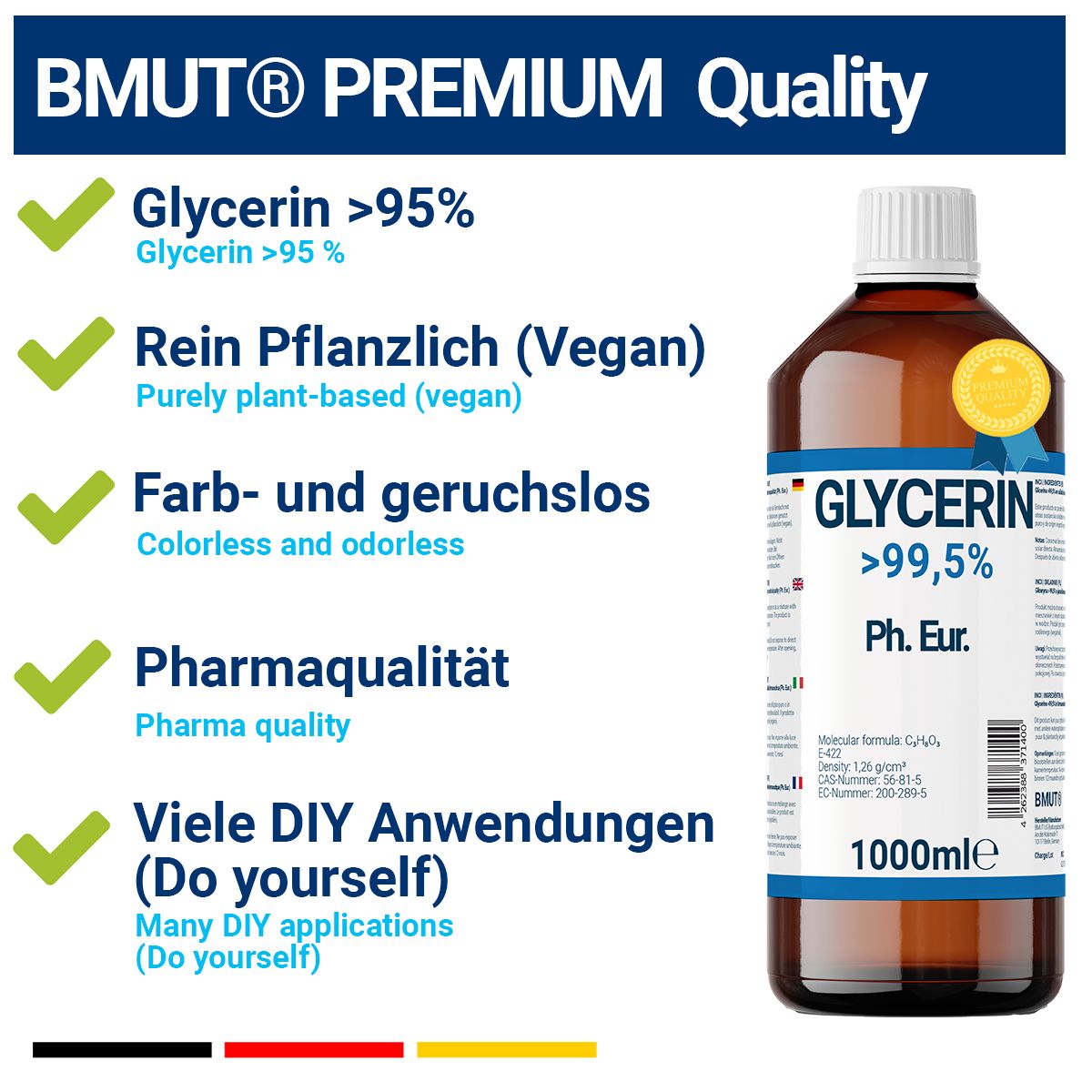 BMUT Glycerin (1,25kg) in Pharmaqualität
