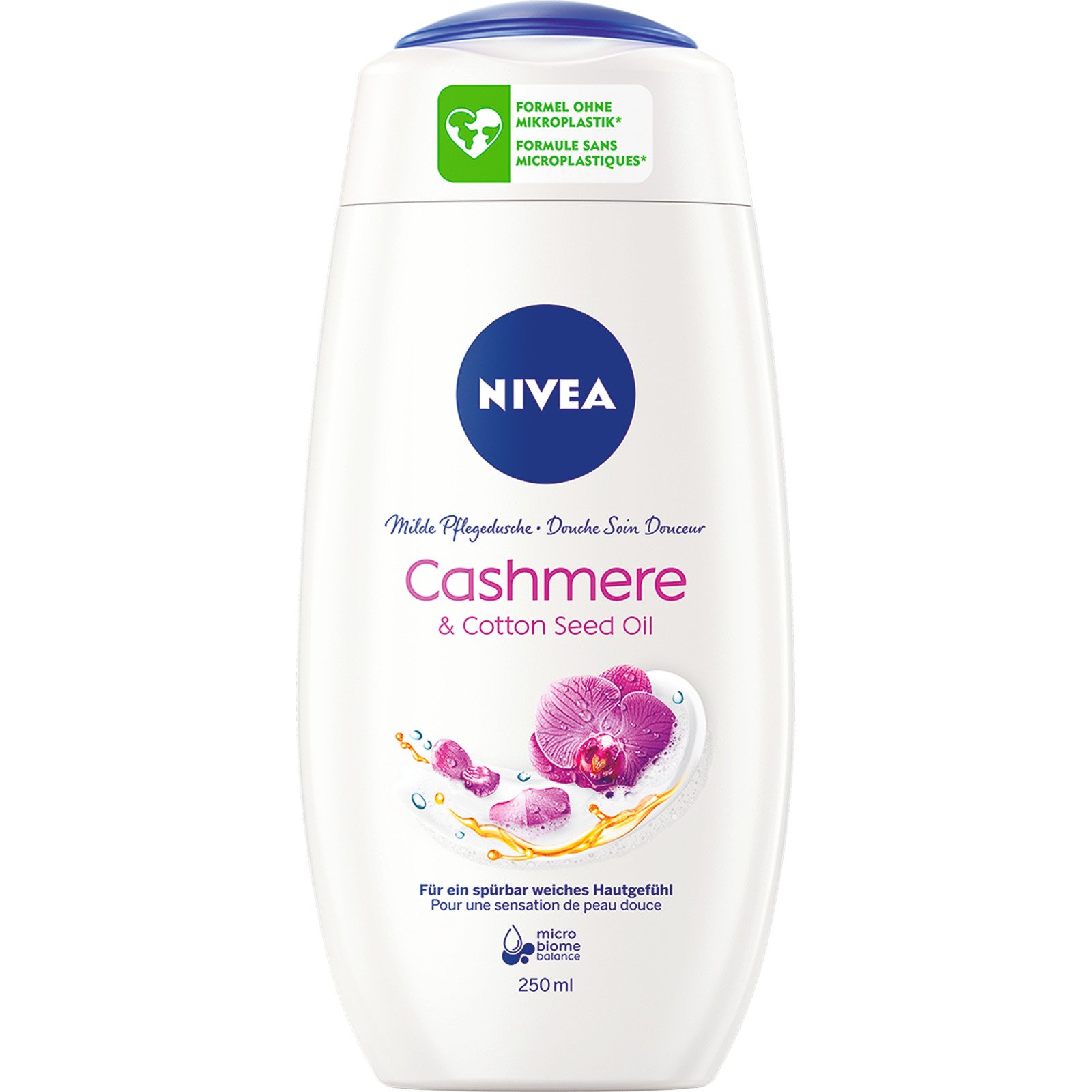Nivea Milde Pflegedusche Cashmere & Cotton Seed Oil 3 x 250 ml