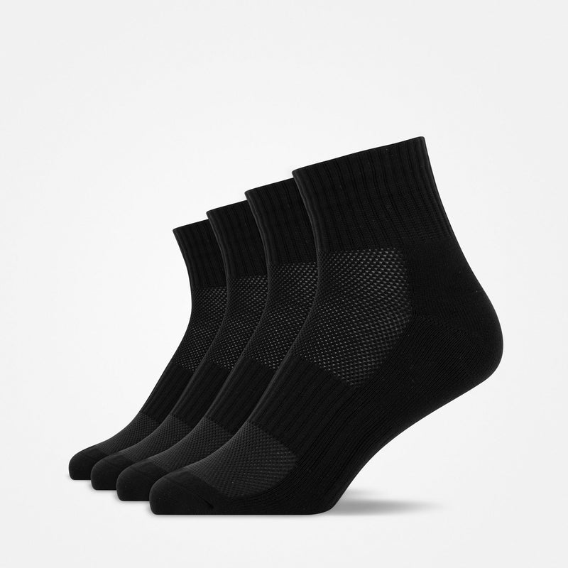 Mittelhohe Laufsocken Herren & Damen Schwarz
