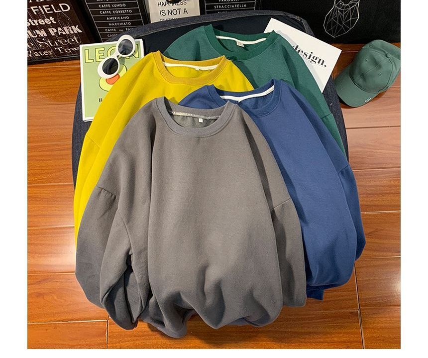 Ninine - effen sweatshirt met ronde hals