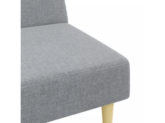 Ensemble de canapés 2 pièces gris clair tissu