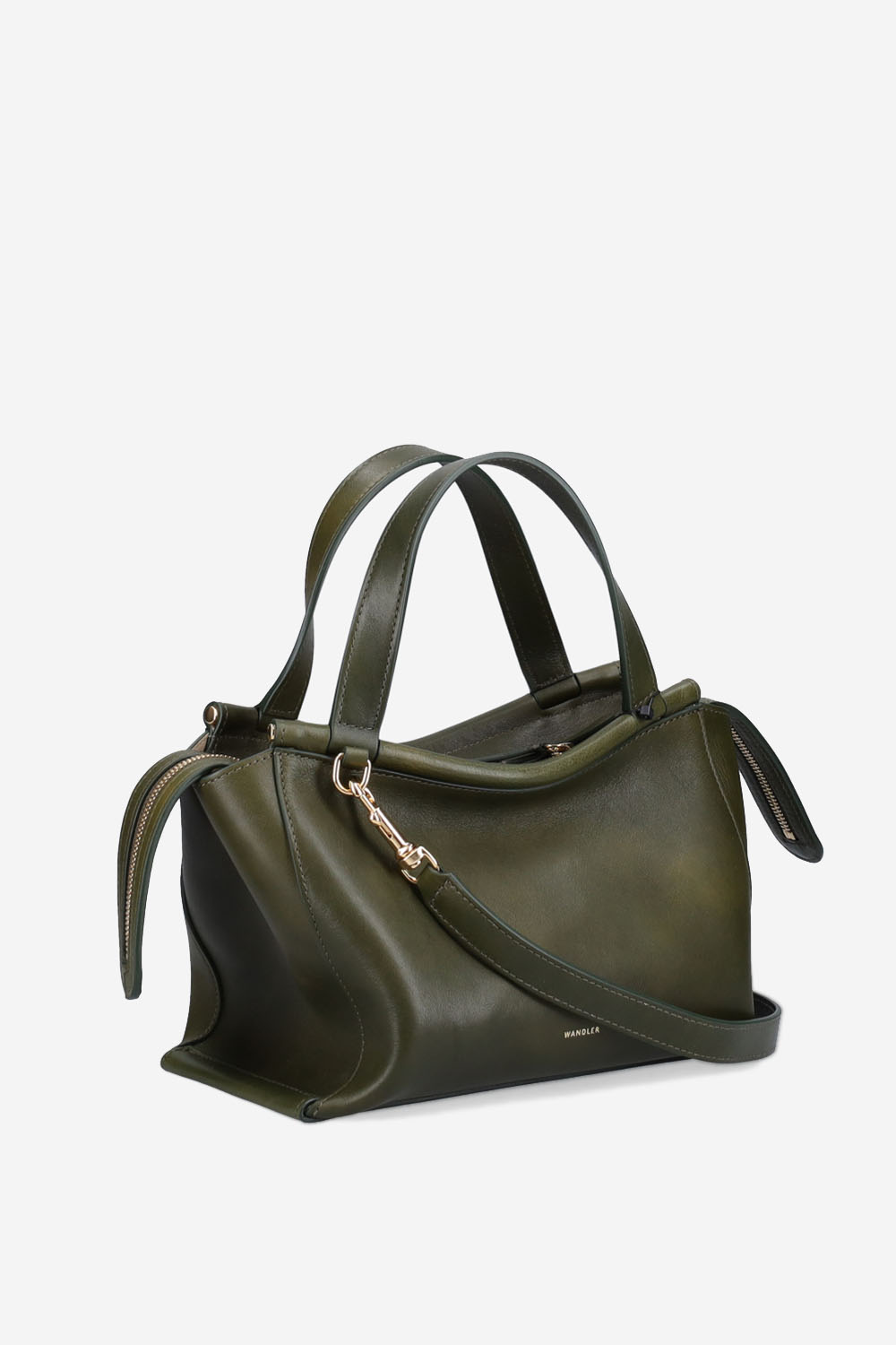 Ida top handle leather crossbody