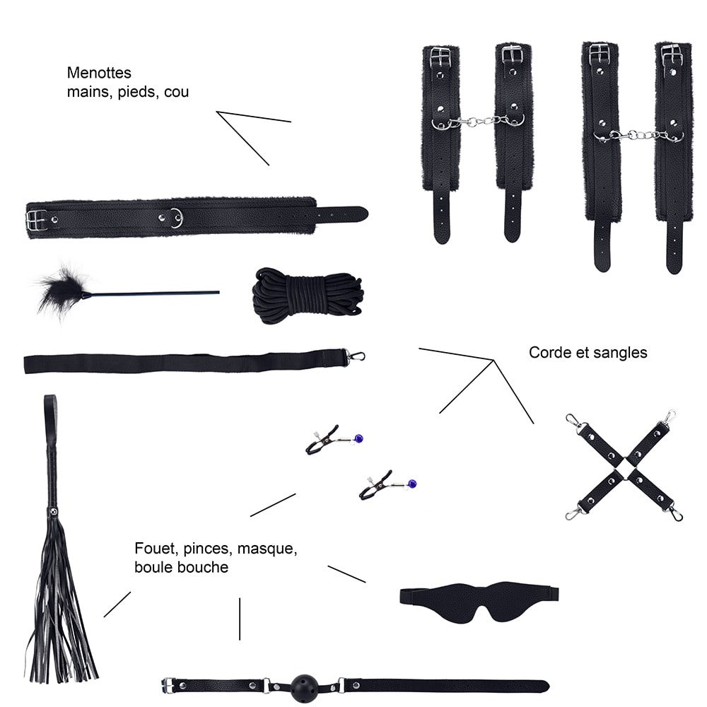 Set SM - 10 pièces - Noir