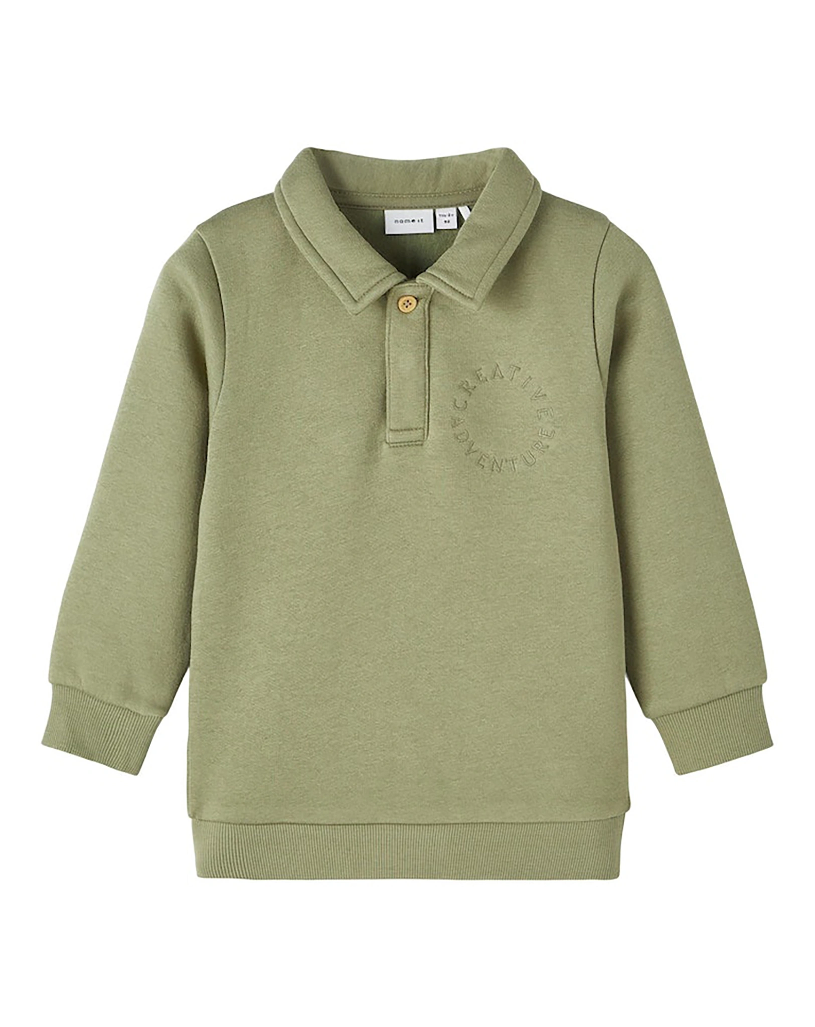 Sweatshirt NMMOZZY in oil green