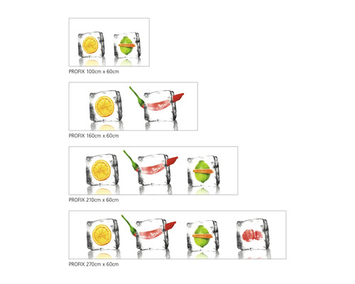 mySpotti Profix Iced Fruits keukenachterwand 100 x 60 cm PX-10060-10-HB