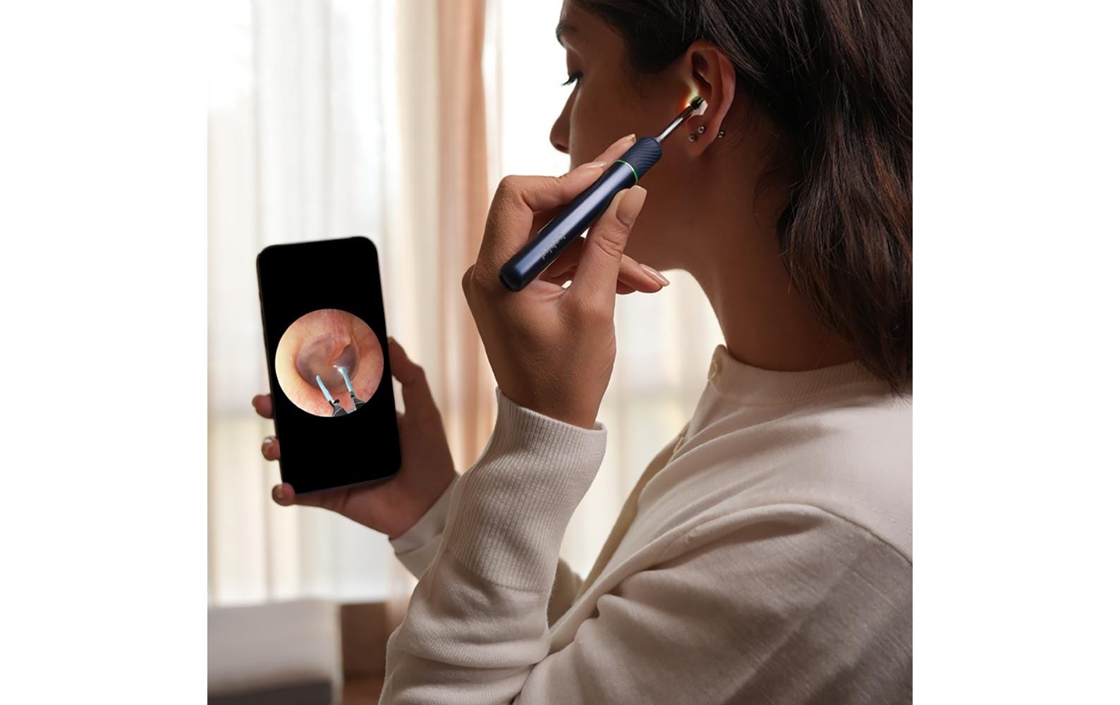 Ohrenreiniger Note 5 Pro Blau<br>Ohrenschmalzentferner mit Kamera