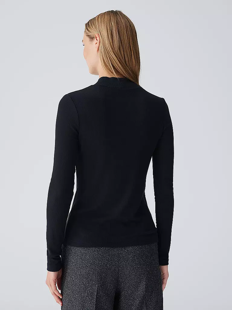 OPUS Rollkragenshirt SINGRID schwarz