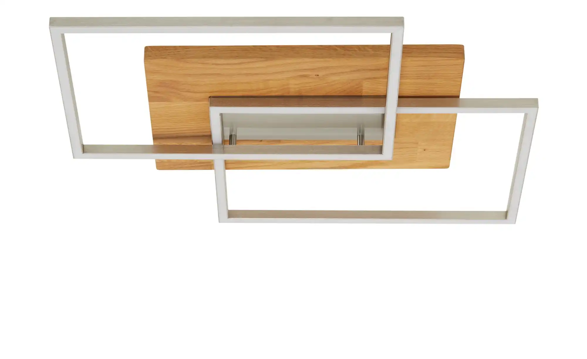 LED-Deckenleuchte, 2-flammig, Eiche natur