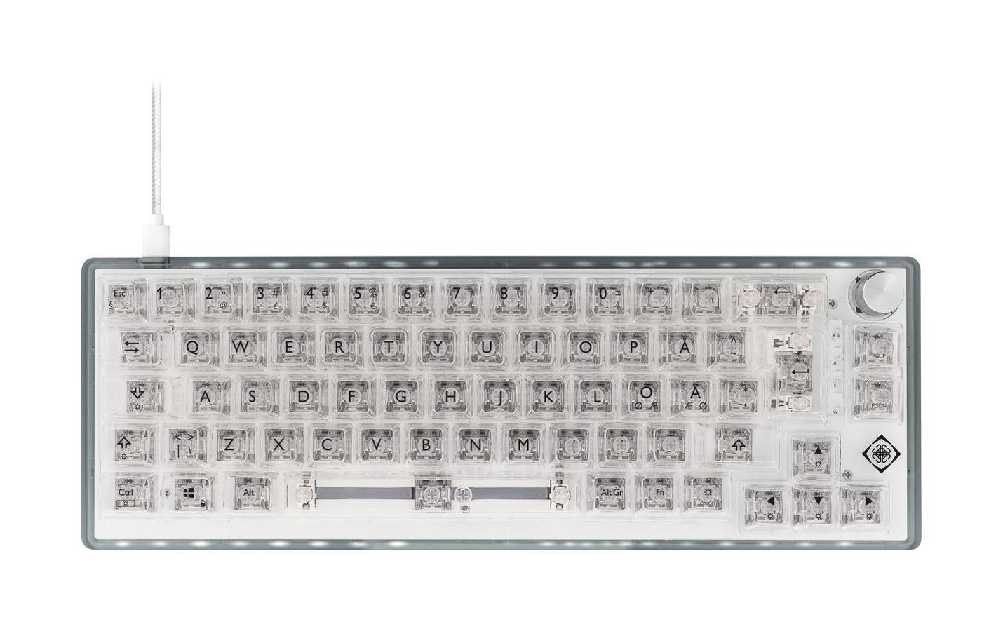 DELTACO Gaming-Tastatur »GAM-160-T-CH Weiss« ()