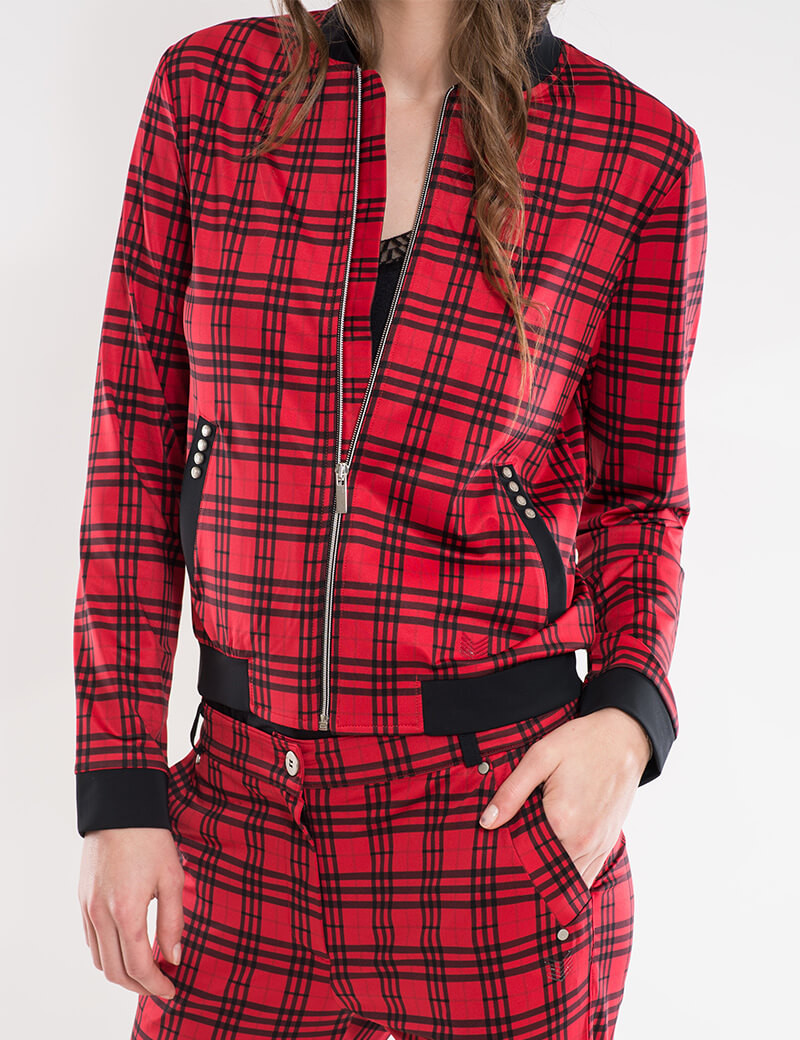 HBT PALACE - KIMY BOMBERS RED TARTAN