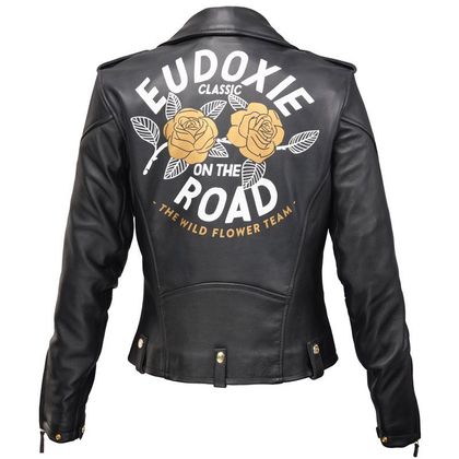 Blouson Eudoxie FLOWER - Noir