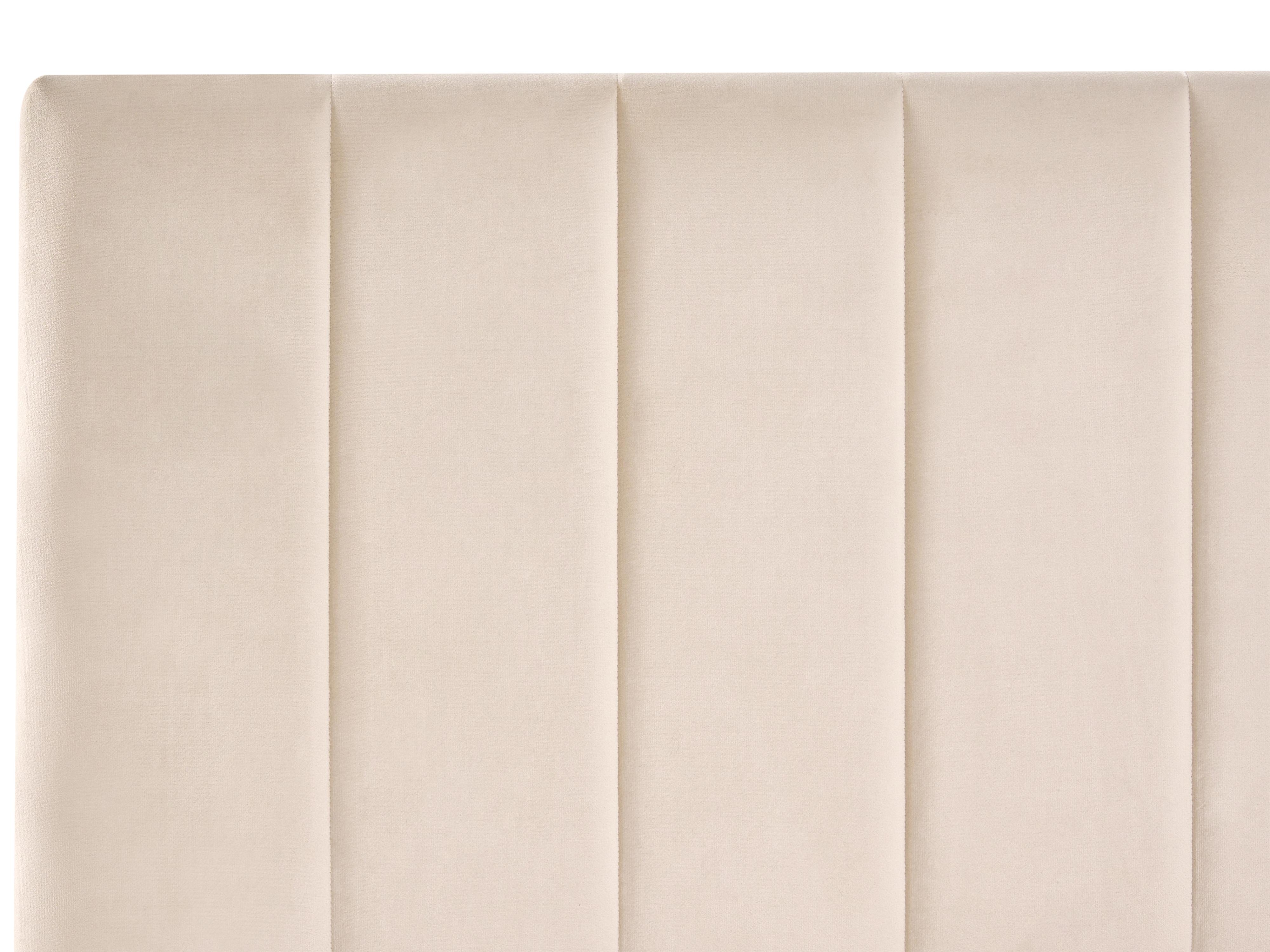 Bed met opbergladen Fluweel LONZAC 180 x 200 cm Beige