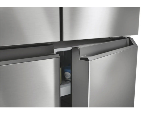 HAIER HCR3818ENMM Multi Door koel-vriescombinatie, BxHxD 83,3 x 181,5 x 65 cm, Koelvak 311 l, Vriesvak 156 l, roestvrij staal