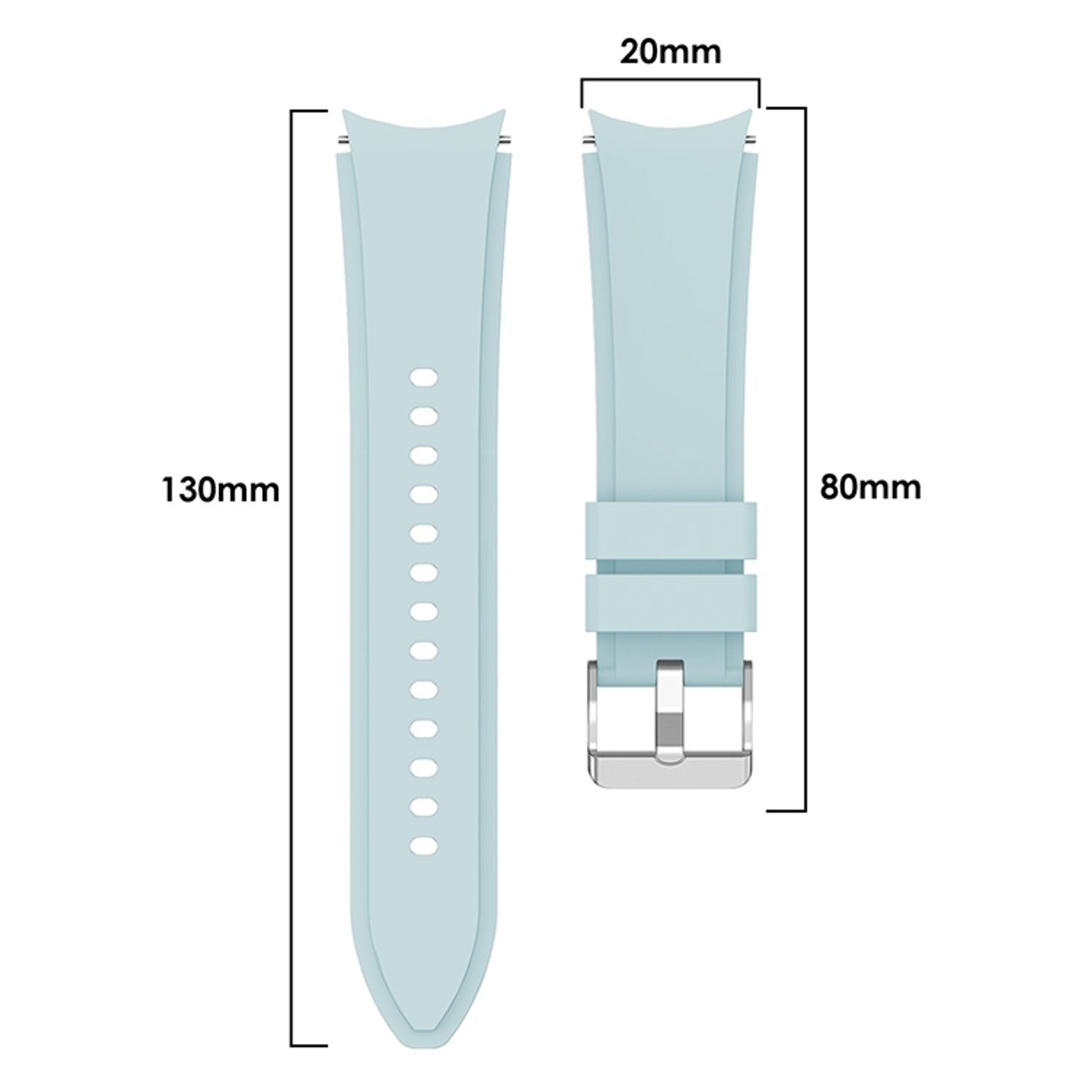 Sport Ersatz Armband für Samsung Galaxy Watch 4 40 mm Silikon Band Loop Uhr Neu
