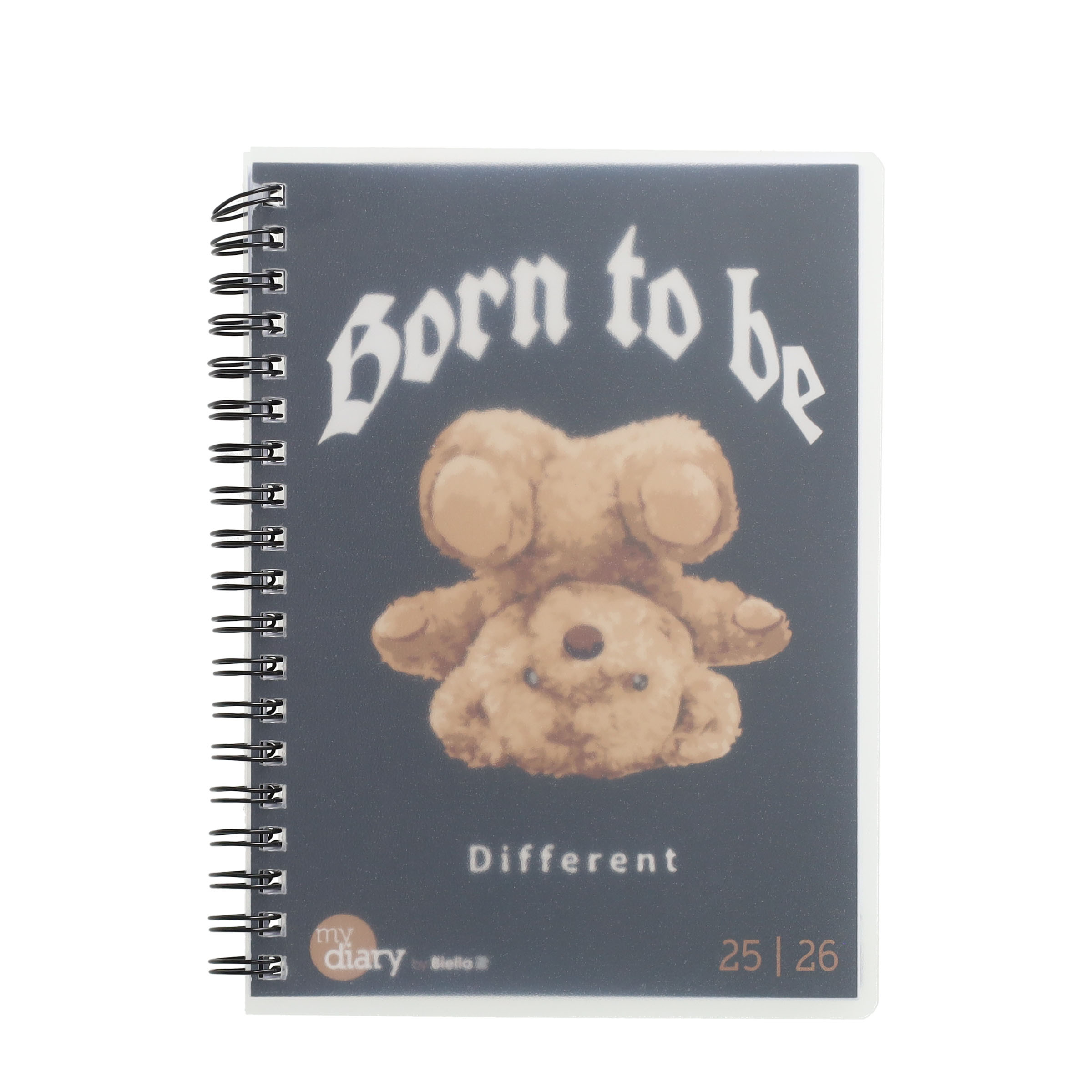 (1W/2S) 12x16.5cm mydiary Wire-O Schüleragenda Zeitplanungssystem Wochenkalender 2025-2026 (806517820026U) - Teddy