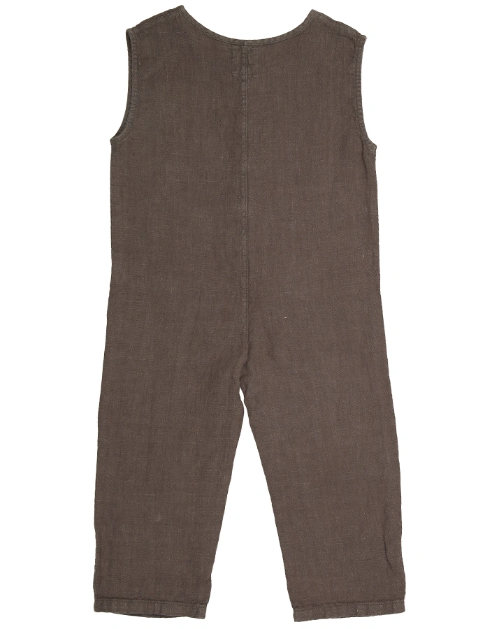 Jumpsuit LONG DAY mit Leinen in grau