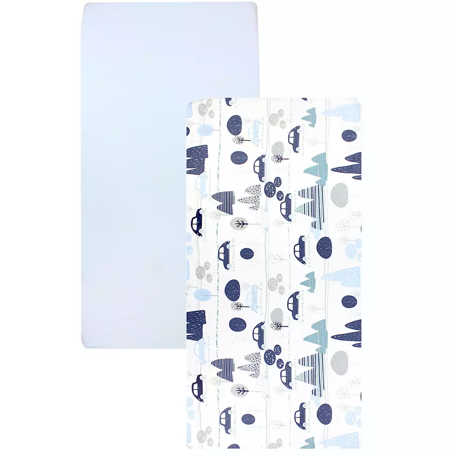 TupTam Baby Kinder Spannbettlaken 2er Pack blau