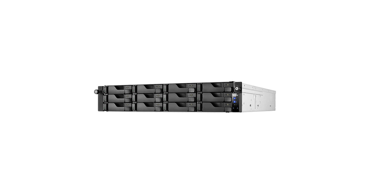 AsustorLockerstor 12RD (AS6512RD) nas  (Zwart/metaal, 2x 1G LAN, 2x 2.5G LAN, 4x USB 3.2 Gen 1)