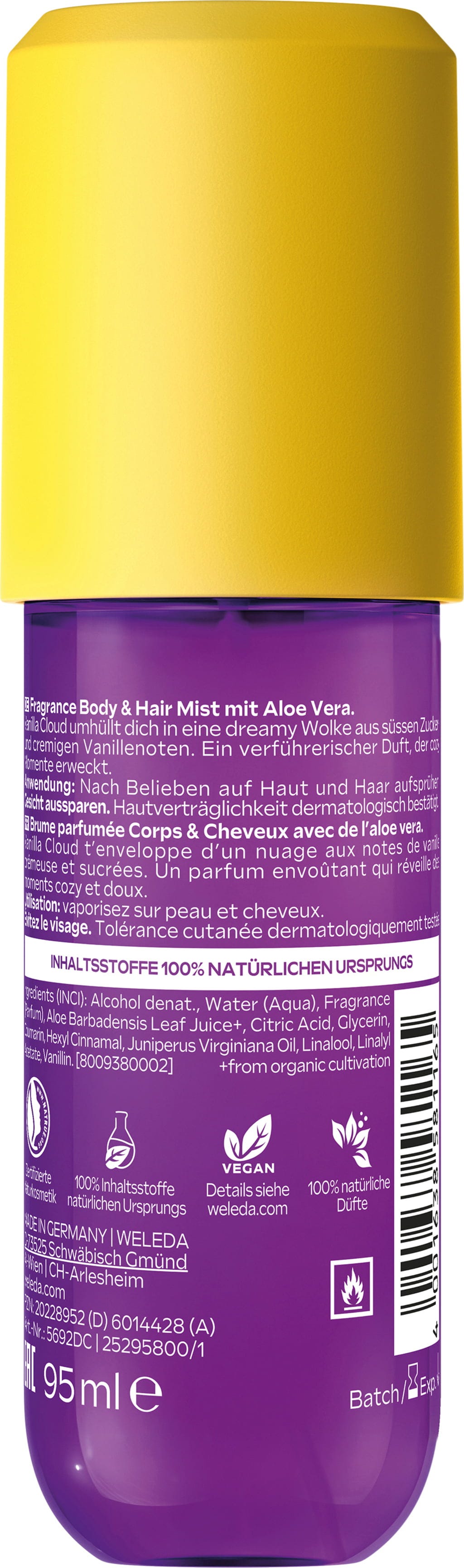 Weleda  Fragrance Body & Hair Mist Mystic Aura, 95 ml