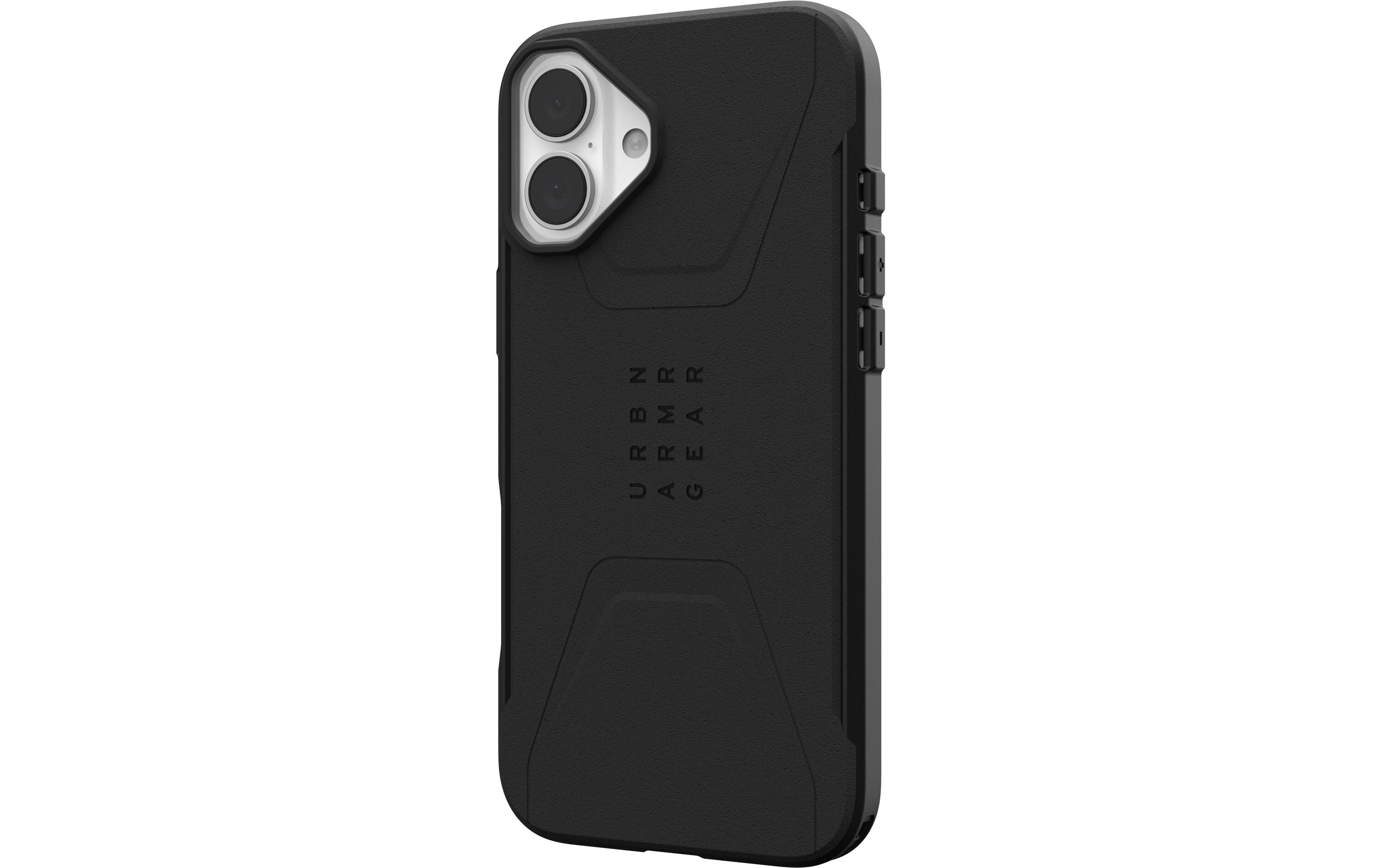 Back Cover Civilian Case iPhone 16 Plus BlackSchutzhülle für das Apple iPhone 16 Plus