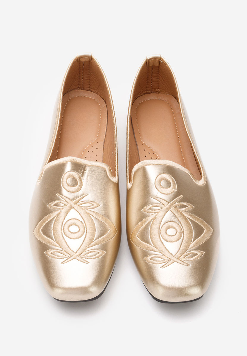 Ballerines femme dorées Estefania