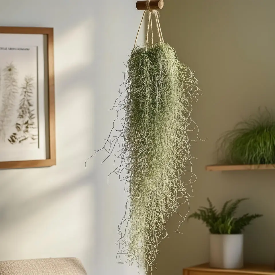 Luchtplantjes - Set van 6 - Tillandsia usneoides - Hoogte 25-40cm - ⌀5cm