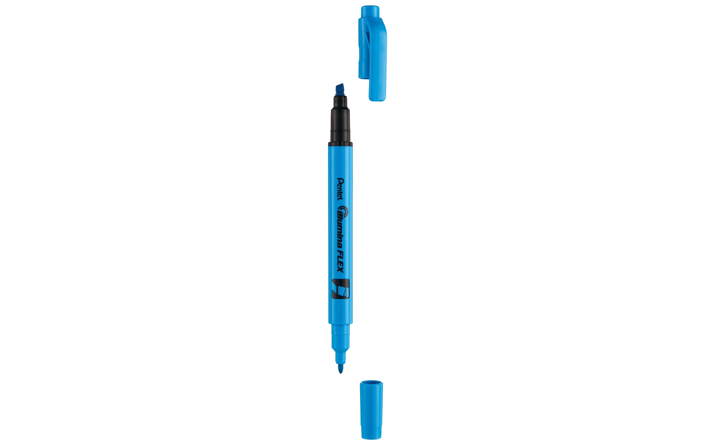 Textmarker Illumina Flex 1.0-3.5 mm, HellblauMarker mit zwei Schreibspitzen