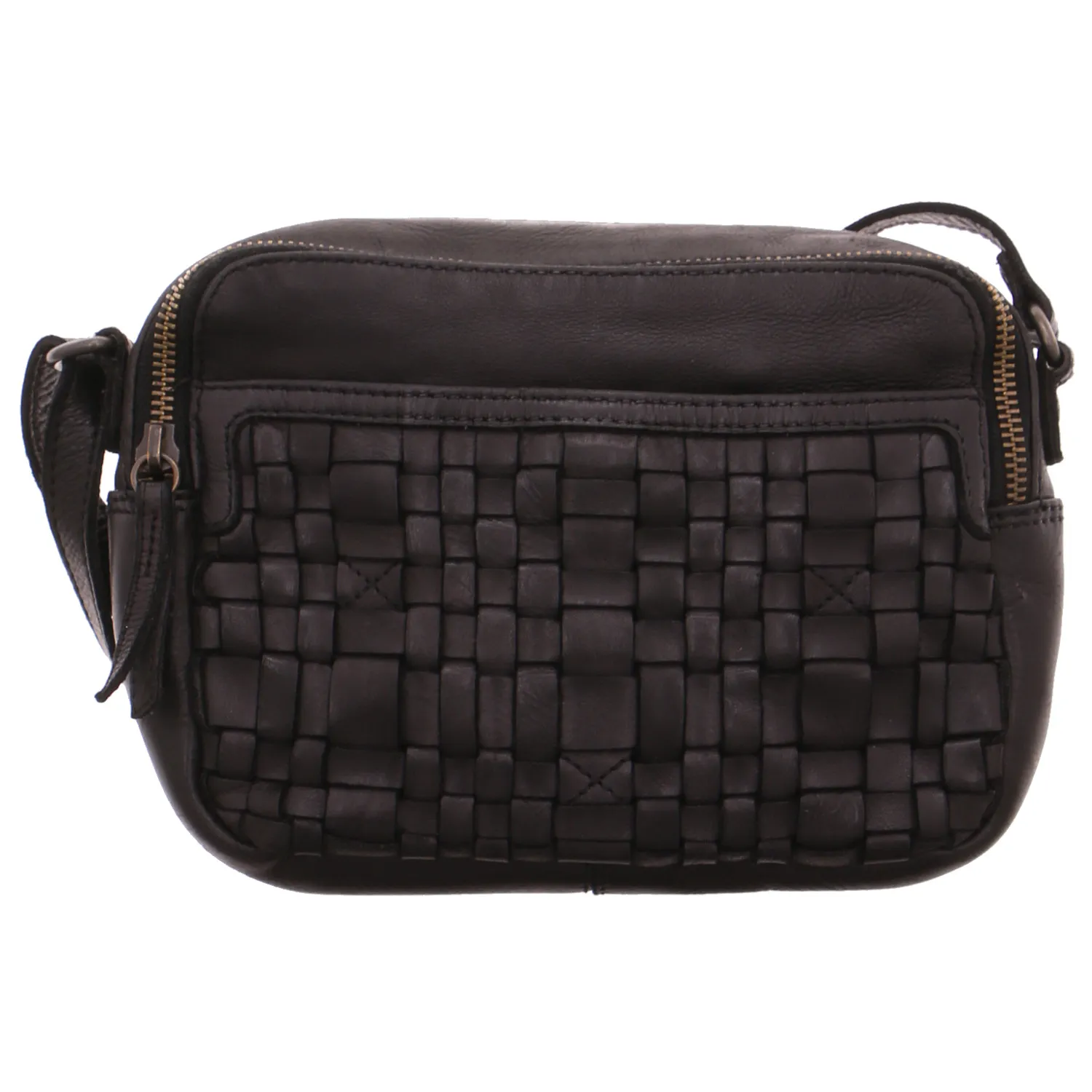 BEAR DESIGN Umhängetasche Schwarz Leder