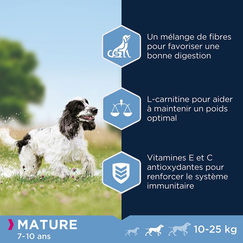 Eukanuba Thriving Mature Medium Breed, poulet à prix discount sur bitiba.fr