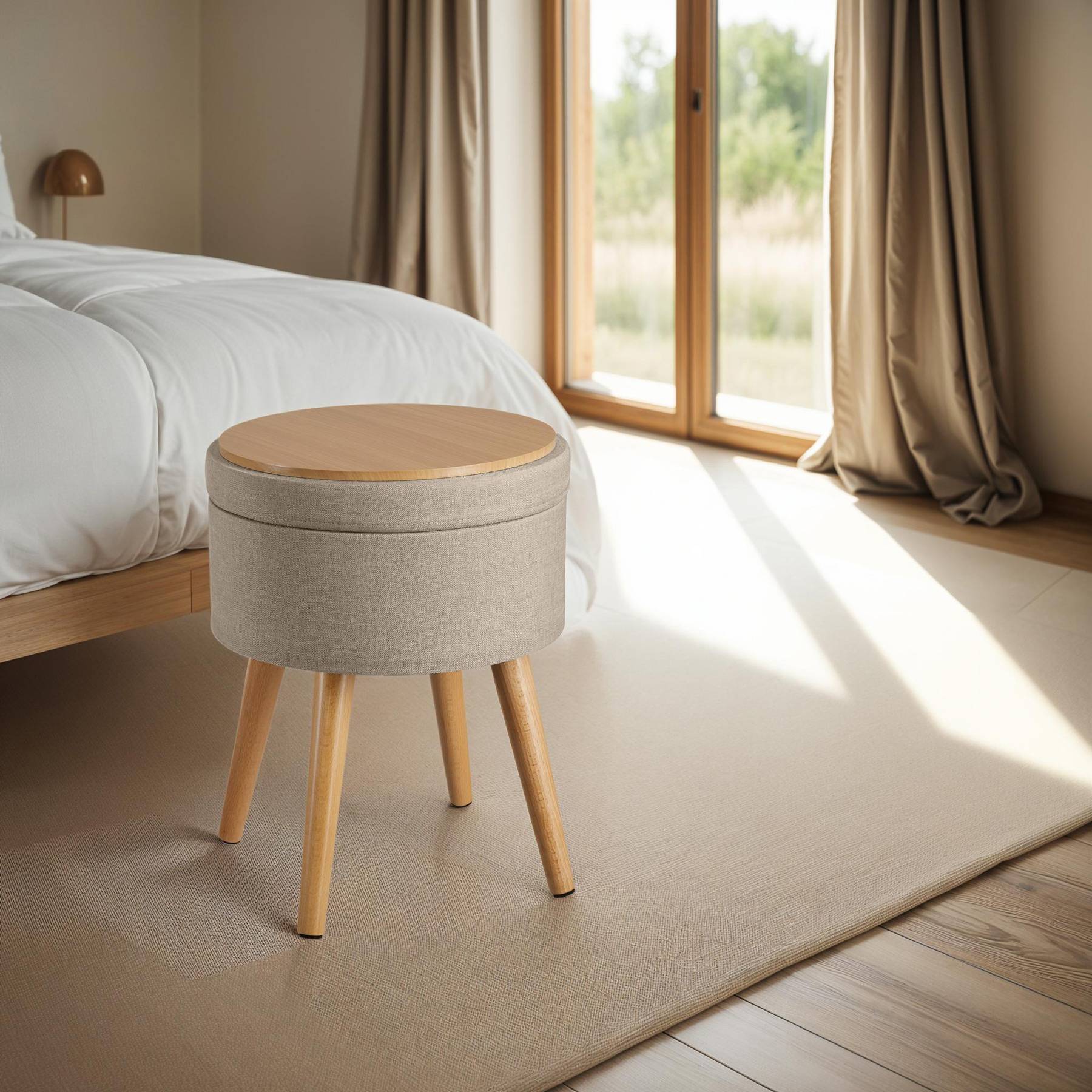 Sitzhocker mit Stauraum Yara