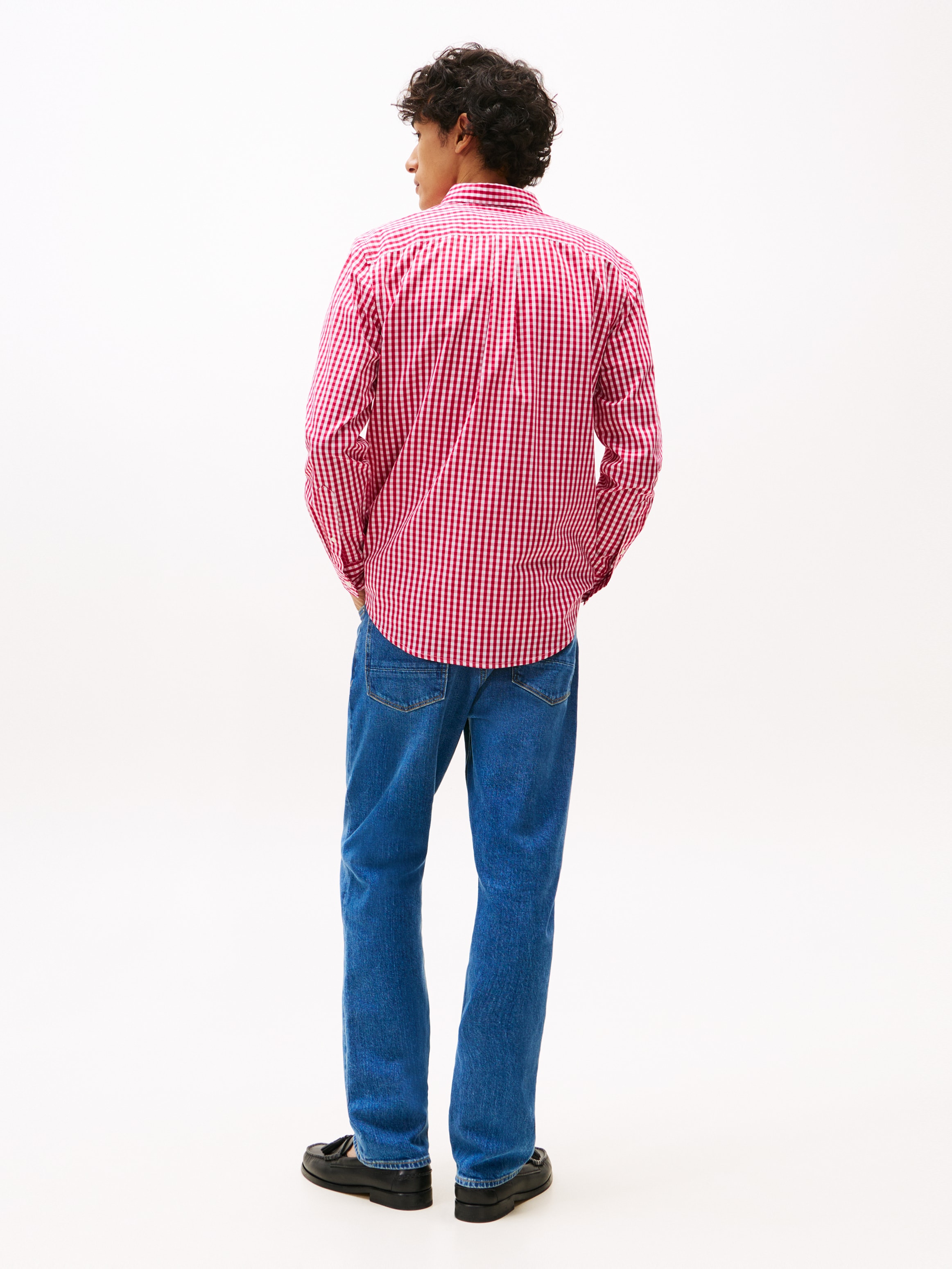 Tommy Hilfiger Langarmhemd »FLEX POPLIN GINGHAM SHIRT«