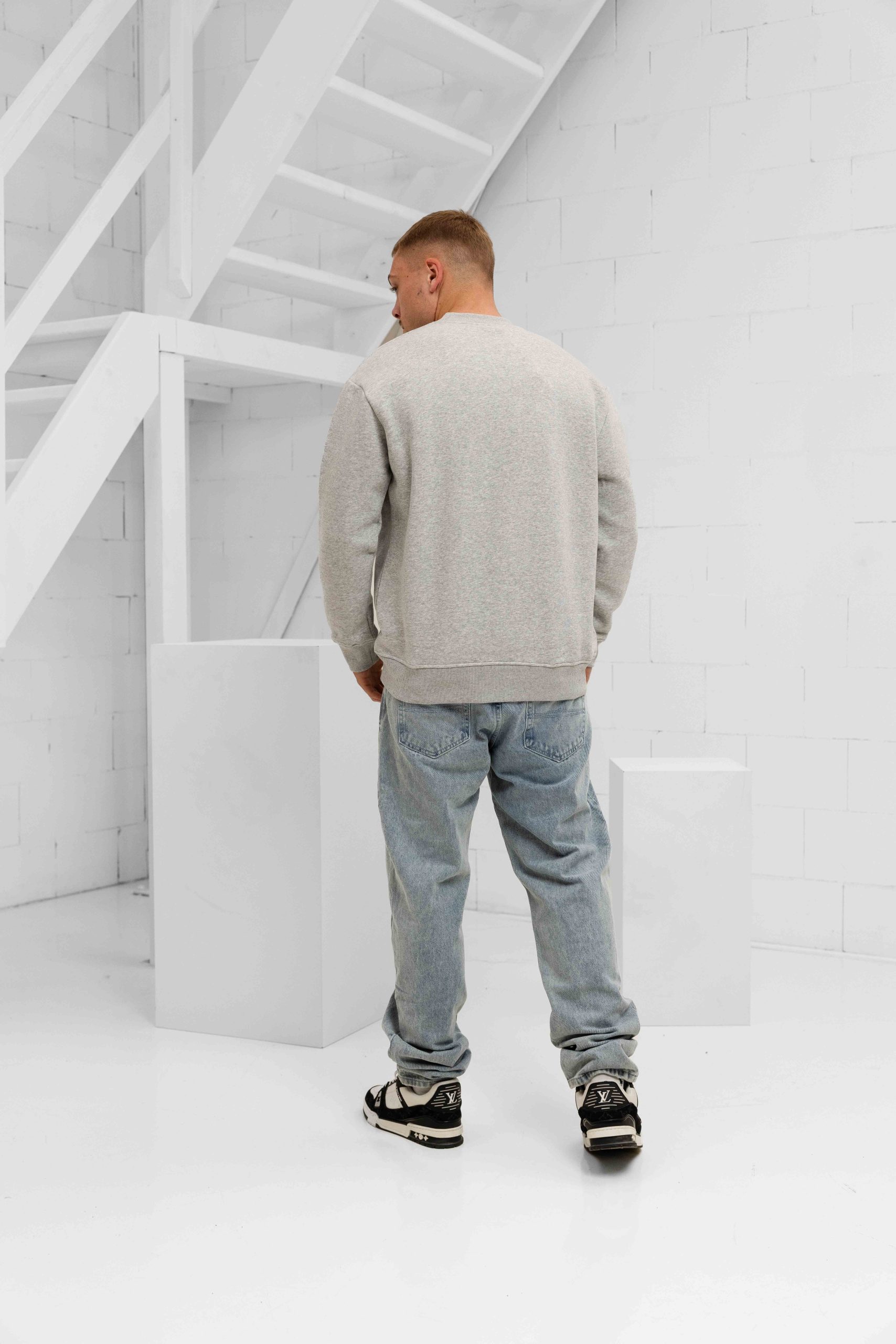 XPLCT Plate Sweater Heren Grijs