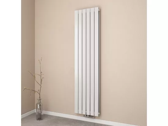 EMKE Radiateur eau chaude en acier Tube Plat Radiateur Mural Blanc 180x45cm 948W Double Couche