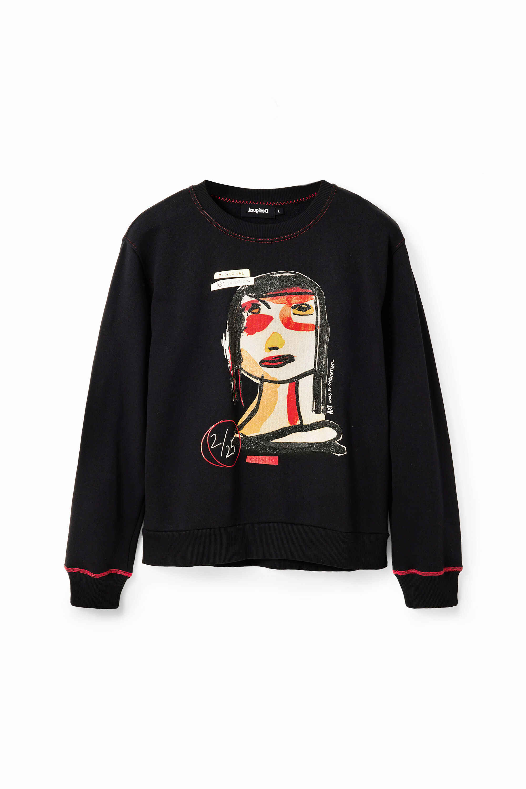 Sweat-shirt visage arty