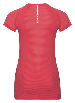 Maillot Manches Courtes Femme Odlo Ceramicool Pro Rouge